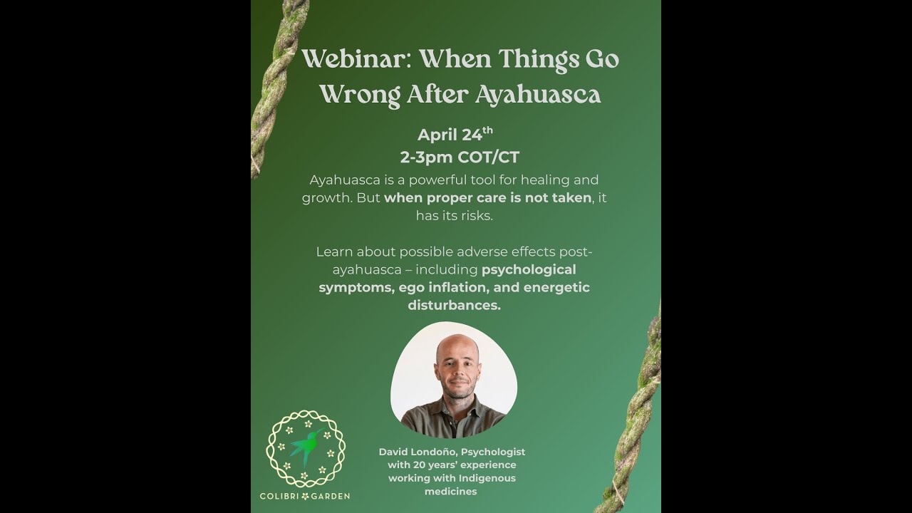 When things go wrong after ayahuasca